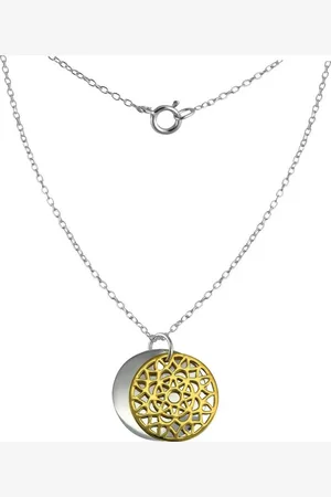 SilberDream Silberkette Doppel Plakette Halskette (Halskette), Halsketten (Doppel Plakette) ca. 45cm, 925 Sterling Silber, vergoldet - Verkäufer: Fit4Style Silberschmuck - IMPPAC