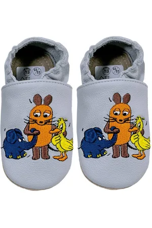 HOBEA Kitaschuhe Maus, Elefant und Ente 28/29 (3 - 3½ Jahre) Lauflernschuh - Verkäufer: