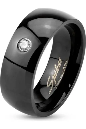 Bungsa Fingerring Ring Kristalle klassisch aus Edelstahl Unisex (Ring, 1-tlg), Damen Herren - Verkäufer: