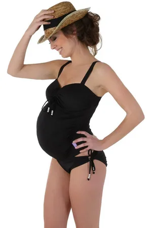 Petit Amour Umstands-Tankini CAMERON Umstandsbademode D/E& F/G Cup Bademode Schwangere Schwarz (Top und Slip, 2-er Pack) Design made in Hamburg, stylish & bequem, wächst mit - Verkäufer: GmbH hamburg