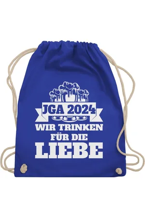 Shirtracer Turnbeutel JGA 2025 - Wir trinken für die Liebe, JGA Männer - Verkäufer: