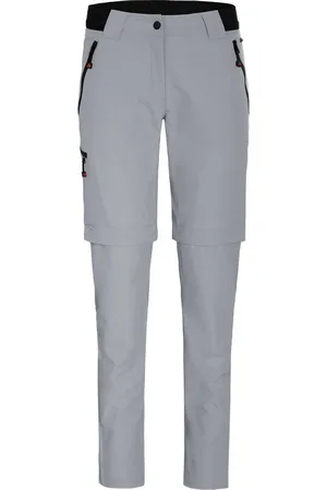 Bergson Outdoorhose VIDAA COMFORT Zipp Off (slim) Damen Wanderhose, leicht strapazierfähig, Kurzgrößen, hellgrau - Verkäufer: