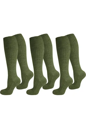 Normani Kniestrümpfe 3 Paar Outdoor-Kniestrümpfe ARMY (Set, 3 Paar) hoher Schafwollanteil - Verkäufer: