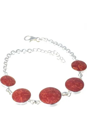 Bella Carina Armband Armband mit Schaum Koralle 925 Silber, Mit Schaum Koralle - Verkäufer: