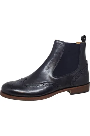 GALLUCCI 5078 Stiefeletten Chelsea Boots Leder Budapester blau Schnürstiefelette - Verkäufer: Alex und Elis Kinderschuhe