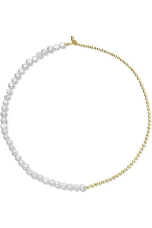 Ailoria Silberkette SAYO Halskette (1-tlg), 925 Sterling Silber vergoldet Süßwasserperle - Verkäufer: Lifestyle Delights