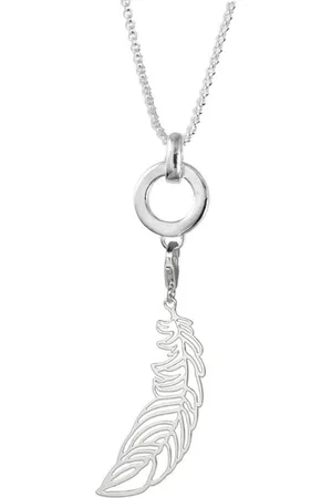 SilberDream Charm-Einhänger Set Charm Feder Set mit Kette (Charmssets, 3-tlg), Damen Charms Kette aus 925er Sterling Silber, Farbe: silber, Federund - Verkäufer: Fit4Style Silberschmuck - IMPPAC
