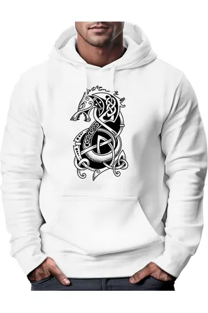 Neverless Hoodie Hoodie Herren Wolf Fenrir Fabelwesen Wikinger nordische Mythologie - Verkäufer: Akowi