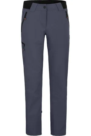 Bergson Outdoorhose VIDAA COMFORT Damen Wanderhose, leicht, strapazierfähig, Normalgrößen, grau/blau - Verkäufer: