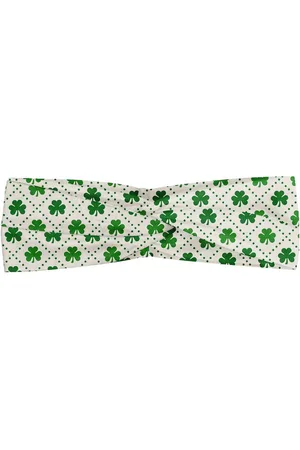 Abakuhaus Stirnband Elastisch und Angenehme alltags accessories irisch 4 Leaf Shamrock Dots - Verkäufer: Color-D Textile GmbH