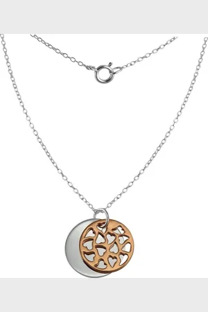 SilberDream Silberkette Doppel Plakette Kette rose (Halskette), Halsketten (Doppel Plakette) ca. 45cm, 925 Sterling Silber, vergoldet - Verkäufer: Fit4Style Silberschmuck - IMPPAC