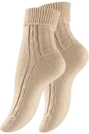 Cotton Prime® Socken (2-Paar) mit Zopfmuster und Umschlagbund Cottonprime