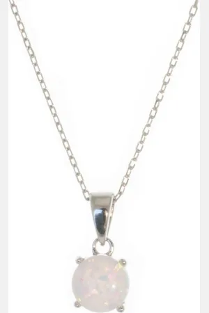 Bella Carina Kette mit Anhänger Anh. 6 mm hell Opal - Verkäufer: