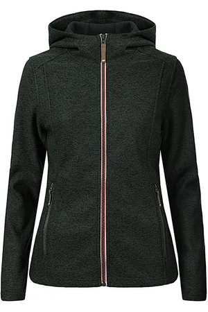 Icepeak Strickfleecejacke Tove Strick-Fleecejacke mit Kapuze und Reißverschlusstaschen, atmungsaktiv und warm - Verkäufer: Sportwelt Mickan