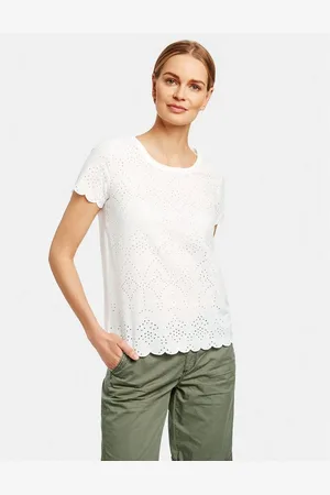 Taifun Kurzarmshirt T-Shirt aus Baumwoll-Lochspitze (1-tlg) - Verkäufer: E-Gerry Weber Digital GmbH