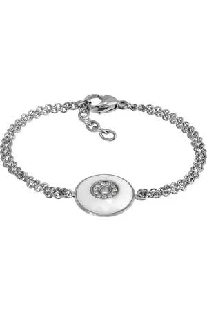 Amello Edelstahlarmband Rund Armband silber weiß (Armband), Armbänder für Damen Edelstahl (Stainless Steel) - Verkäufer: Fit4Style Silberschmuck - IMPPAC