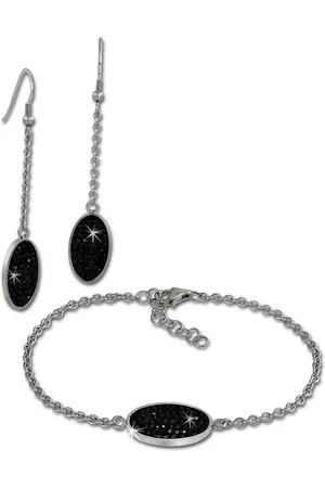 Amello Schmuckset Edelstahl Schmuckset CZ (2-tlg., Schmucksets), Damen Schmucksets, Edelstahl (Stainless Steel), Farbe: - Verkäufer: Fit4Style Silberschmuck - IMPPAC