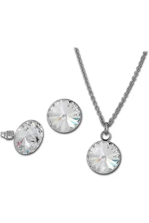 Amello Schmuckset Edelstahl Schmuckset Ohrring, Kette (2-tlg., Schmucksets), Damen Schmucksets, Edelstahl (Stainless Steel), Farbe: - Verkäufer: Fit4Style Silberschmuck - IMPPAC