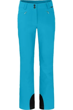 Bergson Skihose SAIMAA Damen Softshell Skihose, winddicht, elastisch, Langgrößen, cyan - Verkäufer: