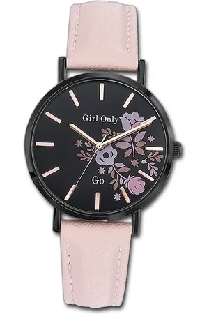 GO Girl Only Quarzuhr Leder Damen Uhr 699009, (Analoguhr), Damenuhr mit Lederarmband, rundes Gehäuse, mittel (ca. 34mm), Fashion- - Verkäufer: Fit4Style Silberschmuck - IMPPAC