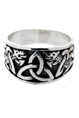 Kiss of Leather Silberring Ring Fingerring Trinity Knoten Gr. 52-74 Triqueta Schlange - Verkäufer: