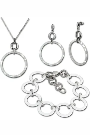 Amello Schmuckset Edelstahlschmuckset Circle Keramik (3-tlg., Schmucksets), Damen Schmucksets, Edelstahl (Stainless Steel), Farbe: , w - Verkäufer: Fit4Style Silberschmuck - IMPPAC