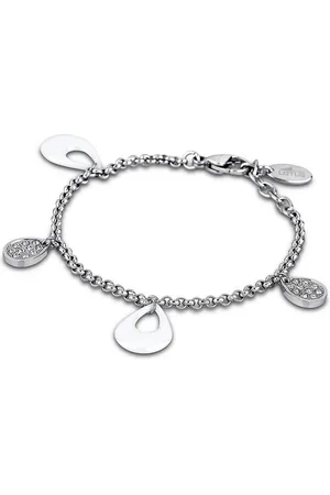 Lotus Edelstahlarmband Armband silber weiß (Armband), Armbänder für Damen Edelstahl (Stainless Steel) - Verkäufer: Fit4Style Silberschmuck - IMPPAC