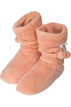 Normani Damen-Fleece-Hausschuhe mit Bommeln Plüsch Hausschuhe (1 Paar) hoher Schaft - Verkäufer: