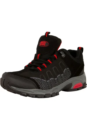 Guggen Mountain Damen Wanderschuh T002 Damenwanderschuh Trekkingschuhe Outdoorschuhe Outdoorschuh Wasserabweisend, Verstärkte Schuhspitze, Softshell und Leder Mix - Verkäufer: