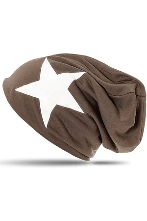 CASPAR Beanie MU069 klassiche leichte Unisex Mütze mit Stern Print - Verkäufer: & SIKORA