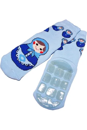 WERI SPEZIALS Strumpfhersteller GmbH ABS-Socken Kinder ABS-Socken für Mädchen >>Matroschka<< aus Baumwolle mit Frottee - Verkäufer: Strumpf-Welt GbR