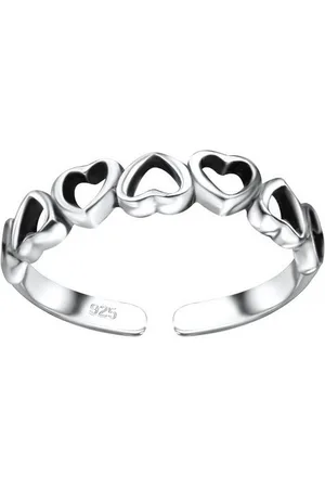 Bungsa Zehenring Zehenring verbundende Herzen aus 925 Silber Damen, Zehring Toering - Verkäufer: