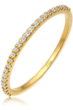 Elli DIAMONDS Diamantring Memoire Diamanten Brillantschliff (0.125 ct) 585 Gelbgold - Verkäufer: JULIE & GRACE GmbH