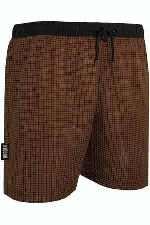 Guggen Mountain Badeshorts Badehose Herren Schnelltrocknende Badeshorts kariert Kordelzug Männer mit Kordelzug kariertes Muster Badehose Style6 - Verkäufer: