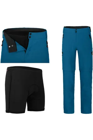 Bergson Zip-off-Hose PORVOO Zipp-Off (mit gepolsterter Innenhose) Herren Radhose, robust, elastisch, Langgrößen, Saphir - Verkäufer: