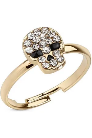 Bungsa Zehenring Zehenring Totenkopf Rosegold aus Messing Unisex, Zehring Toering - Verkäufer: