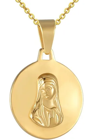 Karisma Kette mit Anhänger Edelstahl Kettenanhänger Heilige Maria IP Pating Gold, Edestahlkette PS250 - 45.0 Zentimeter - Verkäufer: Schmuck
