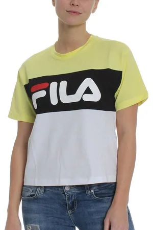 Fila T-Shirt T-Shirt Damen ALLISON TEE 682125 Mehrfarbig A478 Limelight-Bright White-Black - Verkäufer: Fashioncode