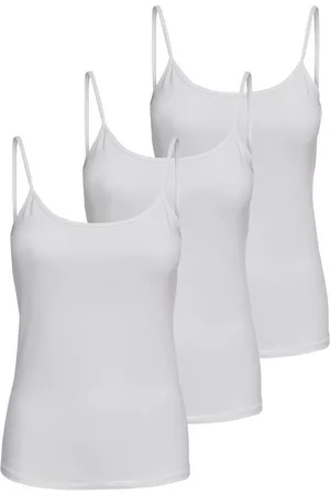 ONLY Tanktop Life Singlet (3-tlg) Figur betont, elastische Baumwollqualität - Verkäufer: Velvet-Shop
