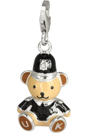 SilberDream Charm-Einhänger Charm 925 Echt Silber Anhänger, Teddybär Bobby Anhänger 925 Sterling Silber, silber, beige, schwarz, b - Verkäufer: Fit4Style Silberschmuck - IMPPAC