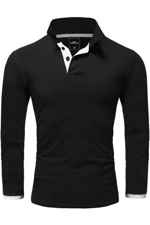 amaci Poloshirt CHARLOTTE Langarm Kontrast Poloshirt - Verkäufer: