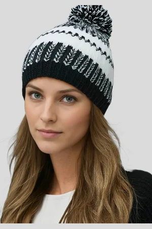 Icepeak Bommelmütze Haverhill Strickmütze Wintermütze gefüttert Fleece bietet optimale Wärme für Ohren und Stirn, Rippstrickrand - Verkäufer: Sportwelt Mickan