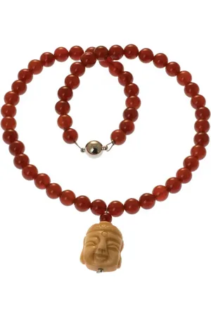 Bella Carina Perlenkette Kette mit Karneol und Buddha, mit Karneol Perlen - Verkäufer: