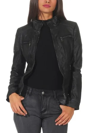 malito more than fashion Lederimitatjacke 5179 Bikerjacke kurz geschnitten Slim Fit - Verkäufer: malito