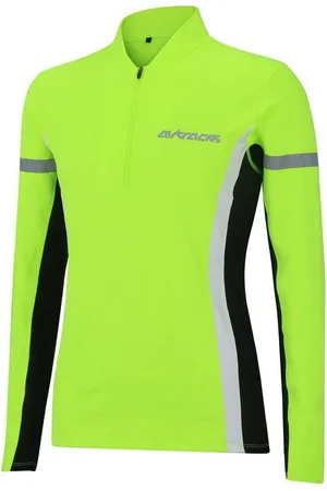 Airtracks Laufshirt Damen Thermo Laufshirt Langarm Sweatshirt (Funktionsshirt optimal für die kalte Jahreszeit Herbst -Winter) » S M L XL XXL « - Verkäufer: Sport