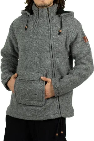 Kunst und Magie Kapuzenstrickjacke Kunst & Magie Unisex Strick- Wolljacke abnehmbare Kapuze - Verkäufer: