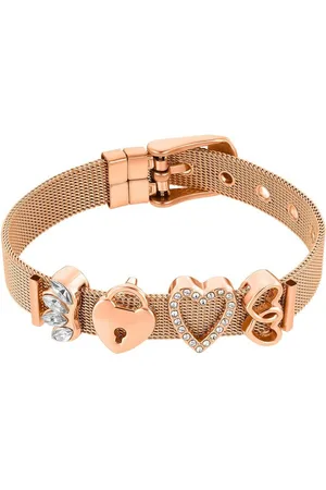 Heideman Armband Mesh Armband rose (Armband, inkl. Geschenkverpackung), Charms sind austauschbar - Verkäufer: