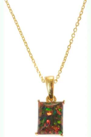 Bella Carina Kette mit Anhänger Kette mit Opal vergoldet - Verkäufer: