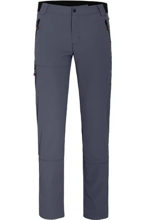 Bergson Outdoorhose ARRESÖ COMFORT (slim) Herren Wanderhose, leicht, strapazierfähig, Normalgrößen, grau/blau - Verkäufer: