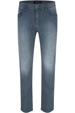 Otto Kern 5-Pocket-Jeans JOHN blue used striped 67041 6850.6822 - Verkäufer: Jeans-Manufaktur